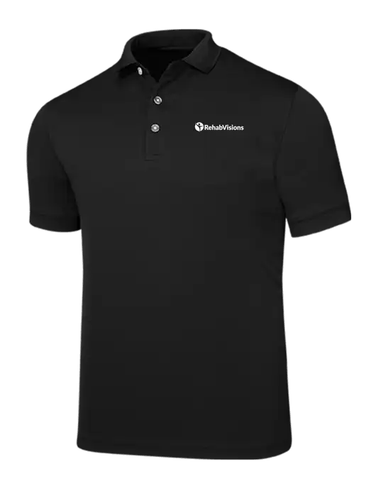 Callaway Ottoman Black Polo w/RehabVisions POST Logo