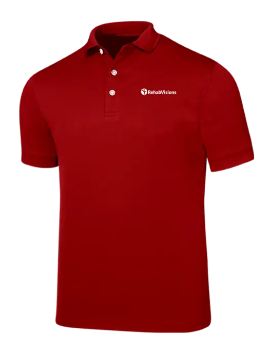 Callaway Ottoman Red Polo w/RehabVisions POST Logo