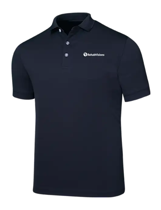 Callaway Ottoman Navy Polo w/RehabVisions POST Logo
