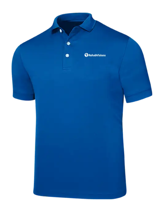 Callaway Ottoman Royal Blue Polo w/RehabVisions POST Logo