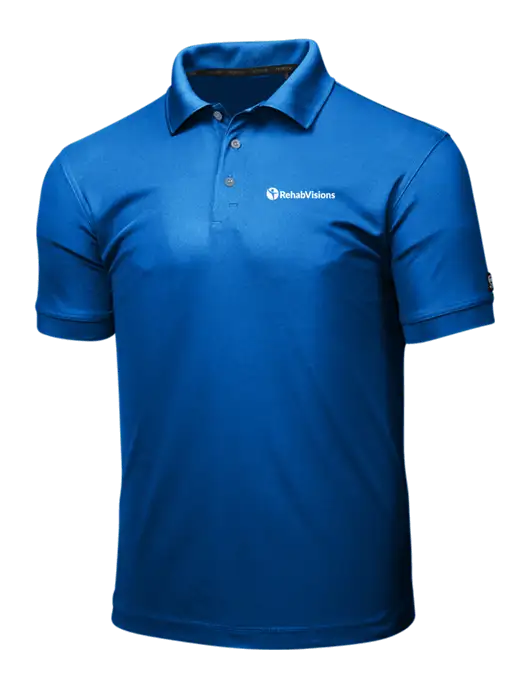 OGIO Royal Blue Caliber 2.0 Polo w/RehabVisions POST Logo