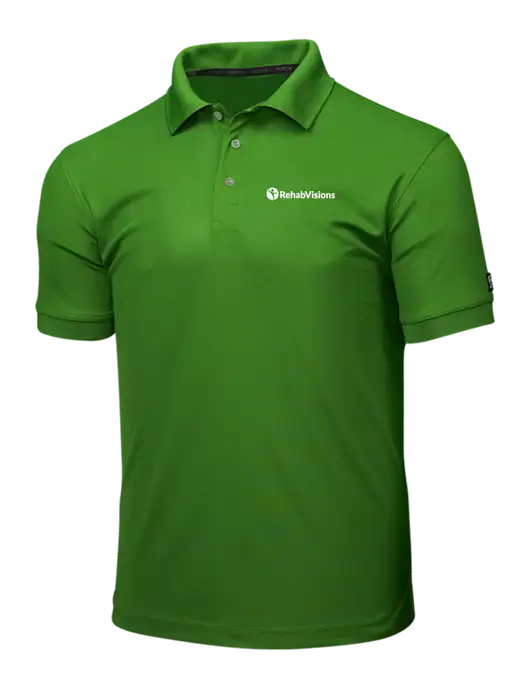 OGIO Dark Kelly Green Caliber 2.0 Polo w/RehabVisions POST Logo