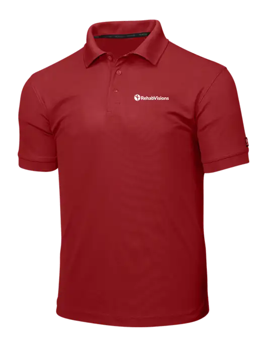 OGIO Red Caliber 2.0 Polo w/RehabVisions POST Logo