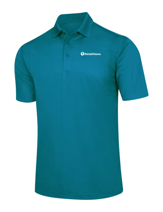 Dark Sapphire Micropique Sport-Wick Polo w/RehabVisions POST Logo