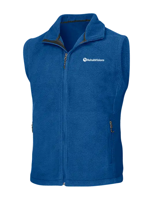 Royal Fleece Vest w/RehabVisions POST Logo