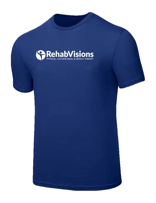 Seriously Soft Dark Royal T-Shirt w/RehabVisions POST Logo