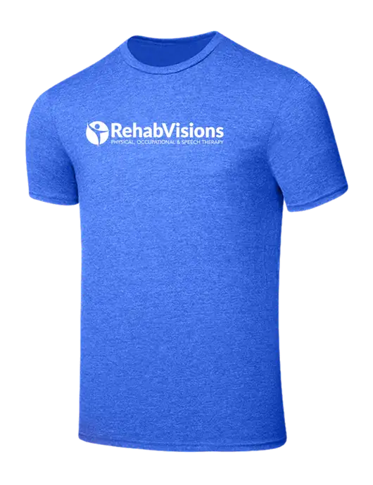 Seriously Soft Royal Frost T-Shirt w/RehabVisions POST Logo