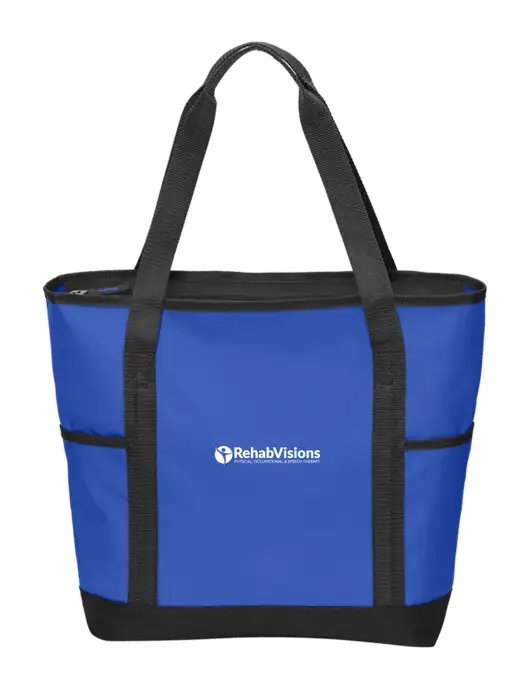 On the Go Royal/Black Tote w/RehabVisions POST Logo