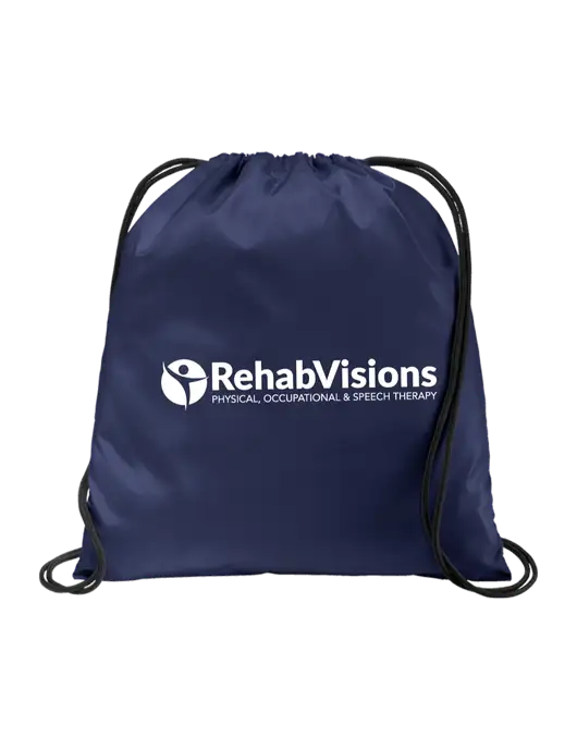 Drawstring  True Navy Cinch Pack w/RehabVisions POST Logo