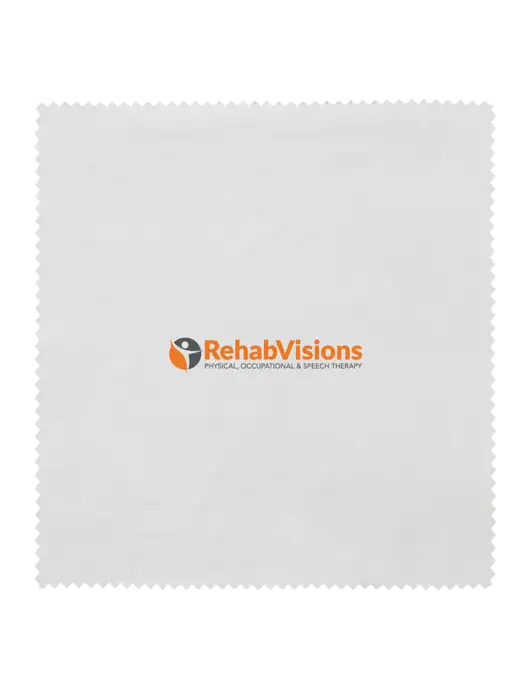 Microfiber Cleaning Cloth, 6 x 6 w/RehabVisions POST Logo