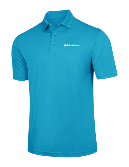 Sapphire Blue PosiCharge Competitor Polo w/RehabVisions POST Logo