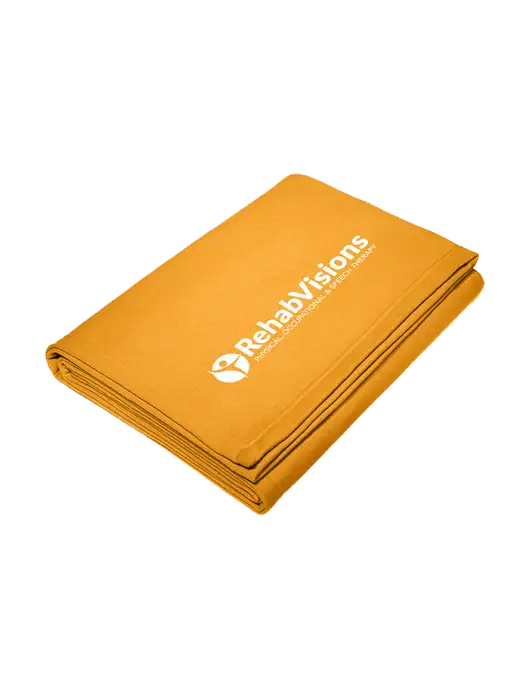 Core Gold Fleece Sweatshirt Blanket w/RehabVisions POST Logo