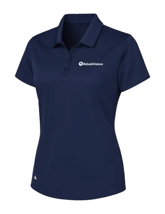 Adidas Navy Womens Basic Sport Polo w/RehabVisions POST Logo
