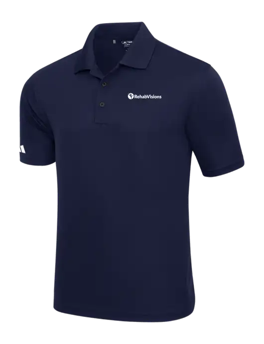 Adidas Navy Basic Sport Polo w/RehabVisions POST Logo