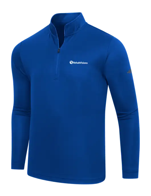 Adidas Royal Lightweight Quarter Zip Pullover w/RehabVisions POST Logo