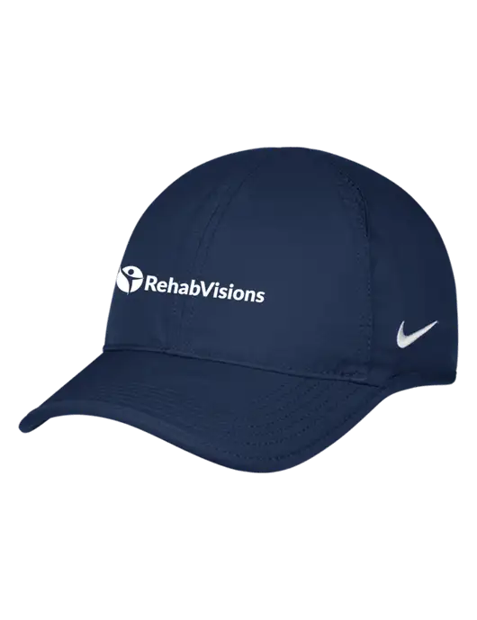 Nike Navy Featherlight Cap w/RehabVisions POST Logo