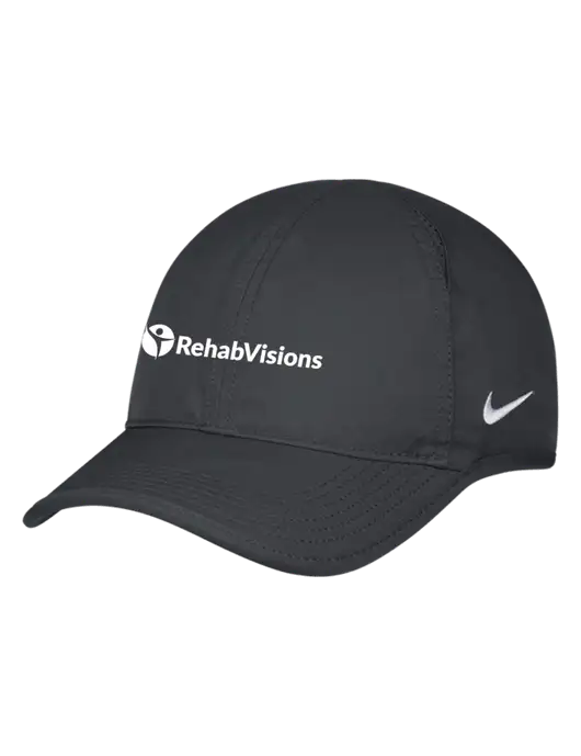 Nike Charcoal Featherlight Cap w/RehabVisions POST Logo