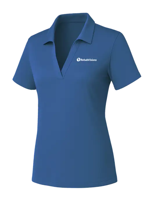 Womens Slate Blue PosiCharge RacerMesh Polo w/RehabVisions POST Logo