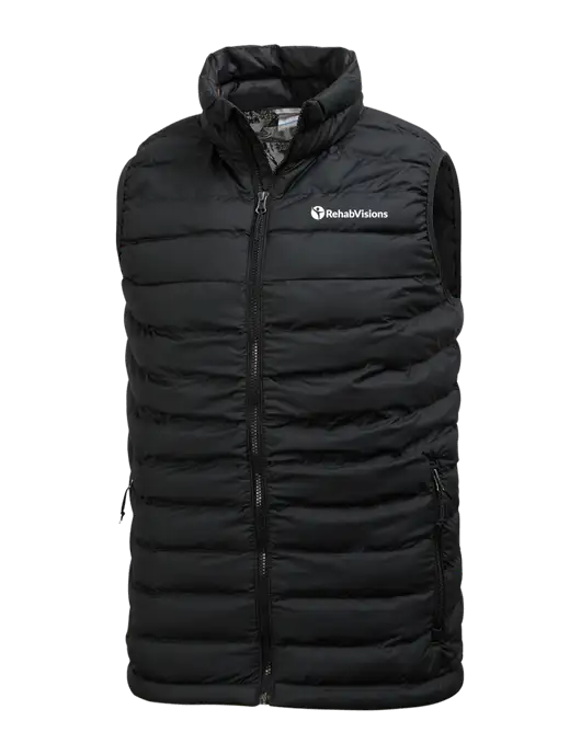 Columbia Black Powder Lite Vest w/RehabVisions POST Logo