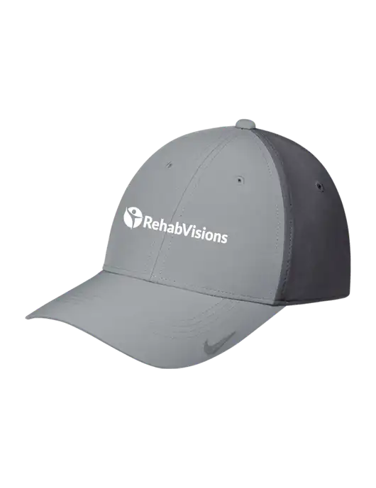 Nike Light Grey/Dark Grey Dri-FIT Legacy Cap w/RehabVisions POST Logo