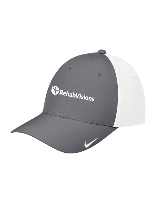 Nike Dark Grey/White Dri-FIT Legacy Cap w/RehabVisions POST Logo