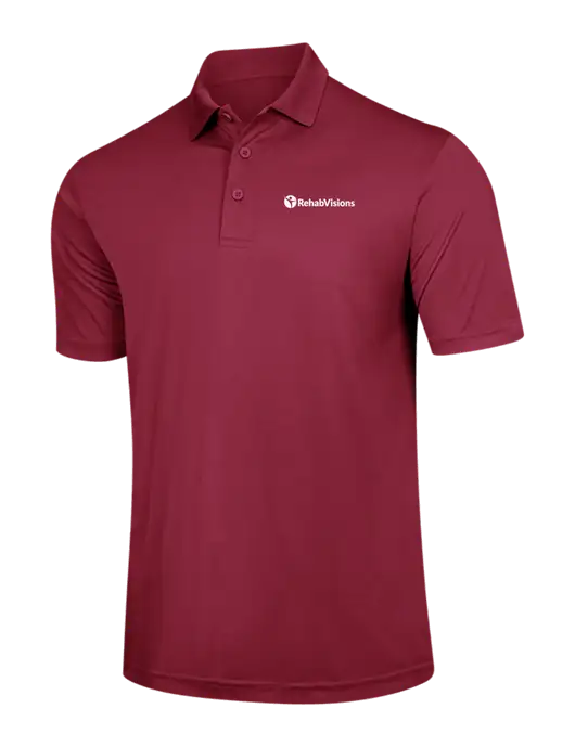 Cardinal PosiCharge Competitor Polo w/RehabVisions POST Logo