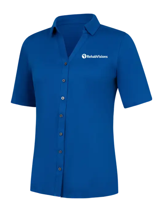 Womens Royal City Stretch Top w/RehabVisions POST Logo