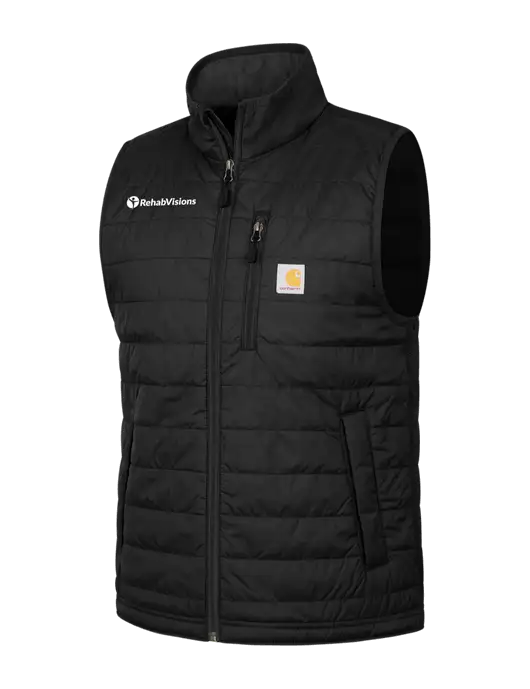 Carhartt Black Gilliam Vest w/RehabVisions POST Logo