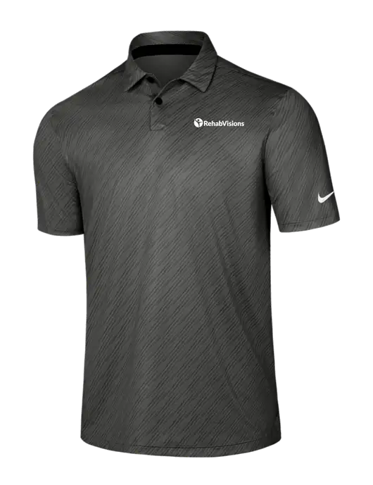 Nike Dark Grey Vapor Dash Polo w/RehabVisions POST Logo