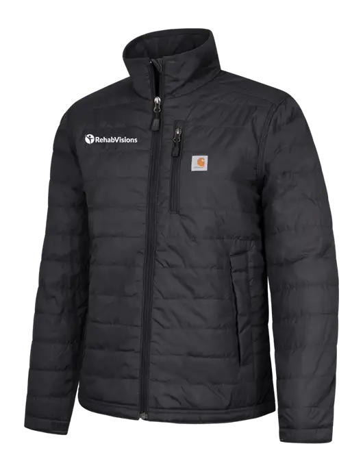 Carhartt Womens Black Gilliam Jacket w/RehabVisions POST Logo