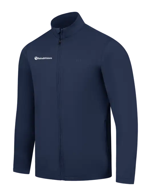 TravisMathew Navy Surfside Full-Zip Jacket w/RehabVisions POST Logo