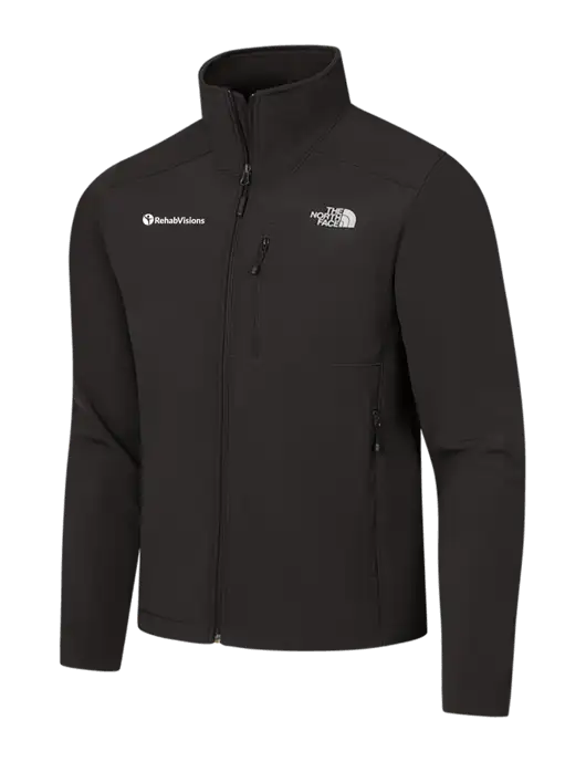 The North Face Black Apex Barrier Soft Shell Jacket w/RehabVisions POST Logo