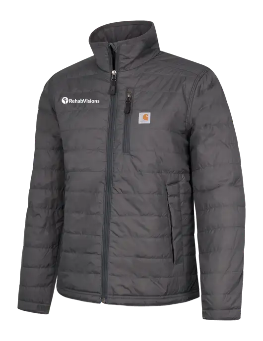 Carhartt Womens Dark Grey Gilliam Jacket w/RehabVisions POST Logo