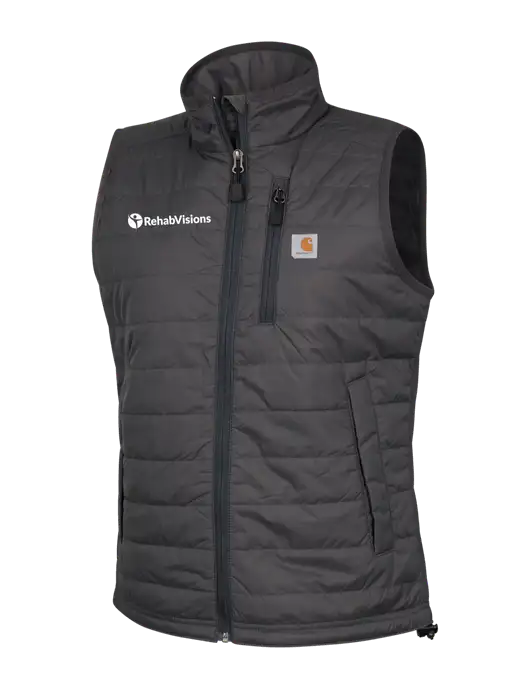 Carhartt Womens Dark Grey Gilliam Vest w/RehabVisions POST Logo