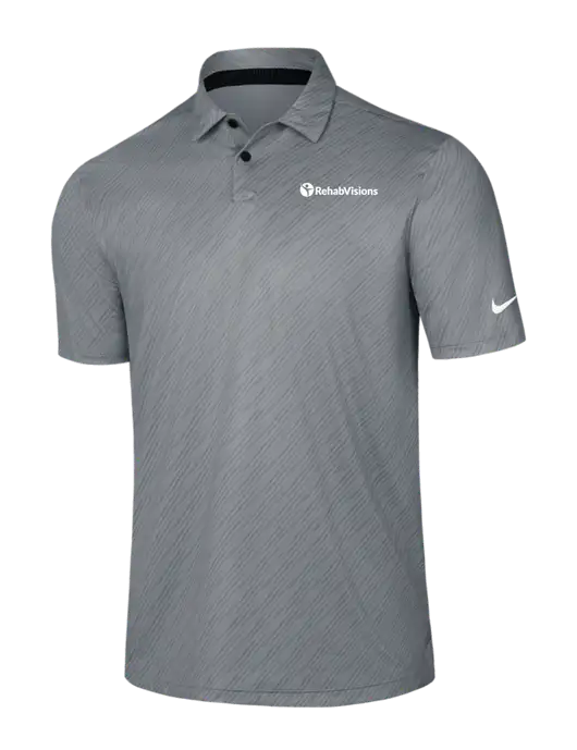 Nike Medium Grey Vapor Dash Polo w/RehabVisions POST Logo