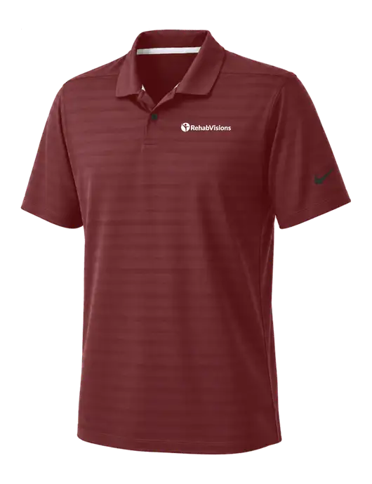 Nike Cardinal Dri-FIT Vapor Jacquard Polo w/RehabVisions POST Logo