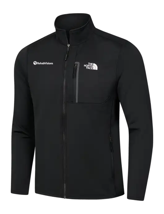 North Face Black Skyline Full-Zip Fleece Jacket w/RehabVisions POST Logo