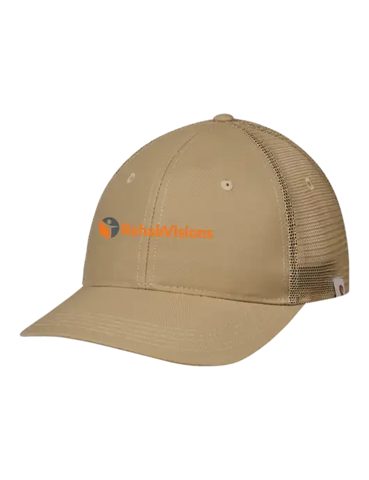 Carhartt Dark Tan Trucker Rugged Pro Series Cap w/RehabVisions POST Logo