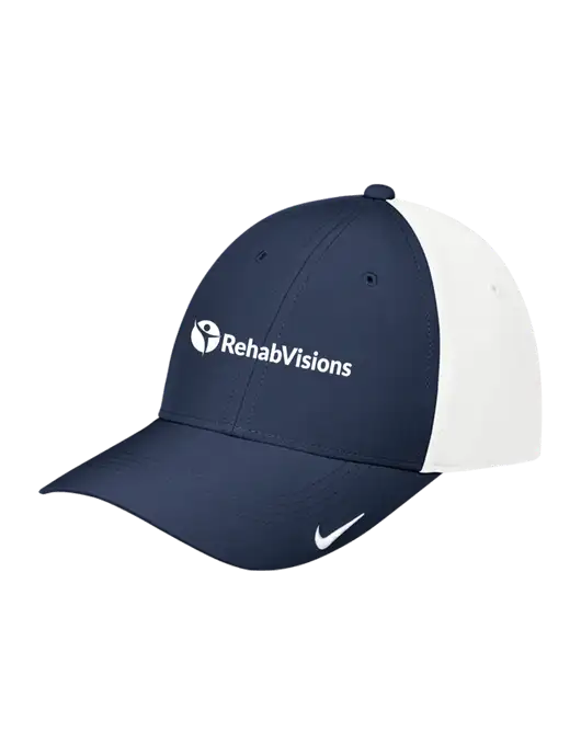 Nike Navy/White Dri-FIT Legacy Cap w/RehabVisions POST Logo