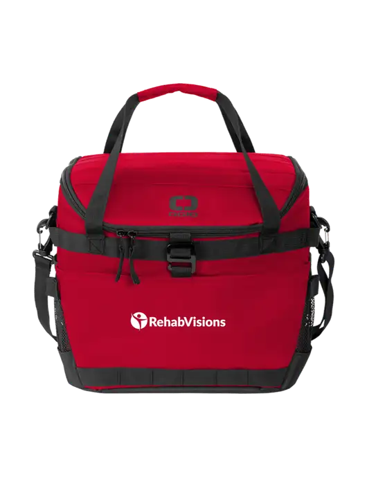 OGIO Red Sprint 24-Pack Cooler w/RehabVisions POST Logo