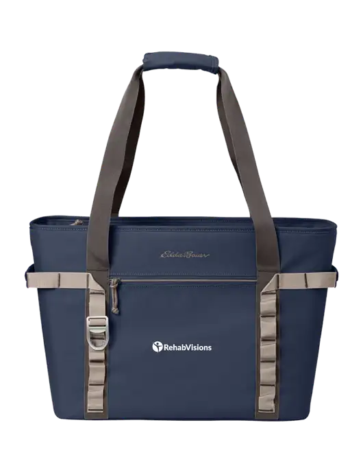 Eddie Bauer Navy Max Cool Tote Cooler  w/RehabVisions POST Logo