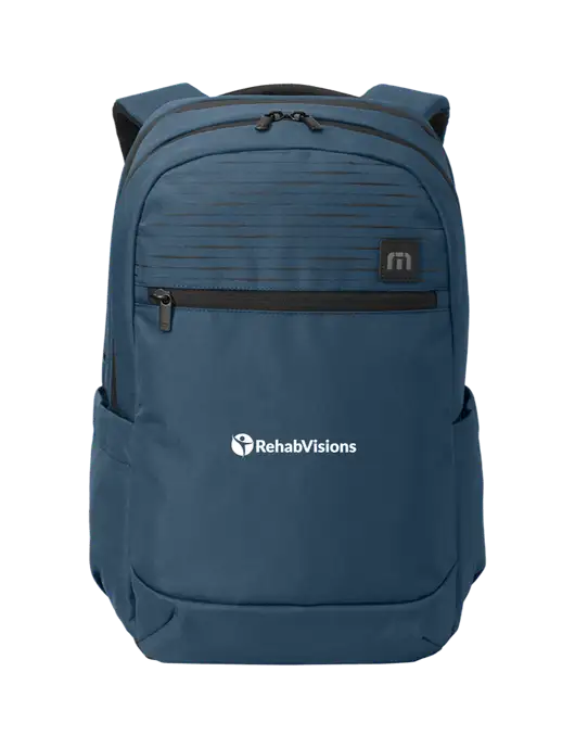 TravisMathew Light Navy Approach Backpack w/RehabVisions POST Logo