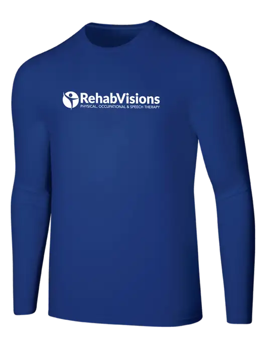 Seriously Soft Dark Royal Long Sleeve T-Shirt w/RehabVisions POST Logo
