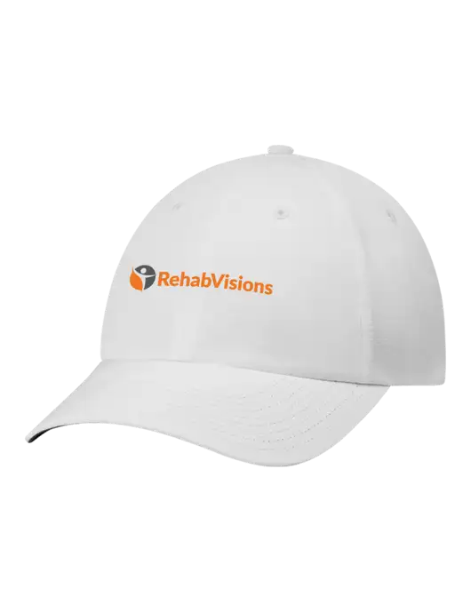 Richardson Relaxed Performance Lite White Cap w/RehabVisions POST Logo