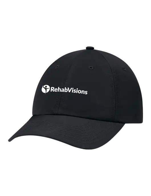 Richardson Relaxed Performance Lite Black Cap w/RehabVisions POST Logo