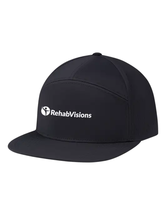 Richardson Black Cannon Cap w/RehabVisions POST Logo