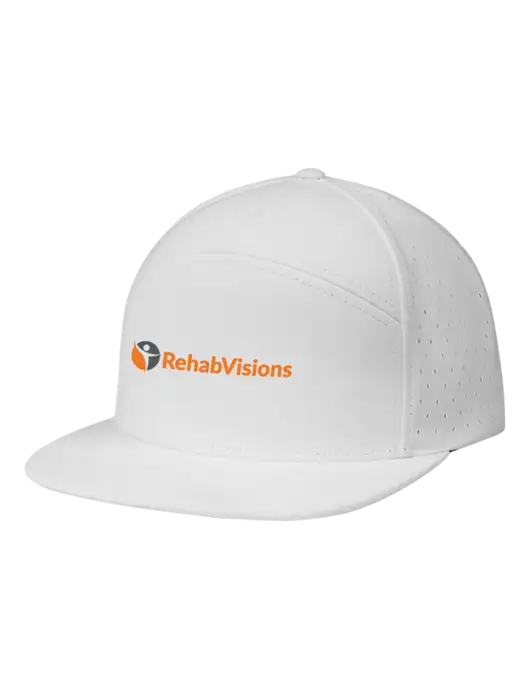 Richardson White Cannon Cap w/RehabVisions POST Logo