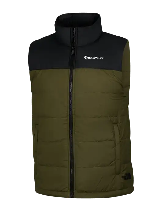 The North Face Dark Olive Everyday Insulated Vest w/RehabVisions POST Logo