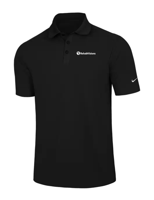 Nike Black Dri-FIT Classic Polo w/RehabVisions POST Logo
