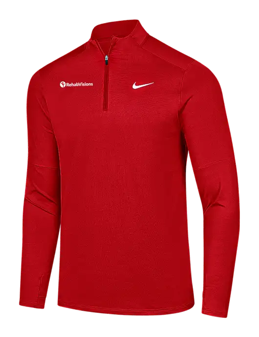 Nike Red Dri-FIT Element 1/2-Zip Pullover w/RehabVisions POST Logo